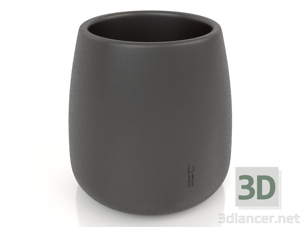 modello 3D Vaso per piante 1 (nero) - anteprima