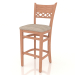 3d model Bar stool Edinburgh (Natural beech) - preview