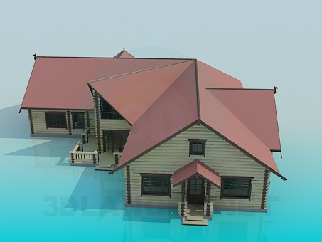 Modelo 3d Cabana, cabana - preview