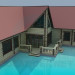 Modelo 3d Cabana, cabana - preview