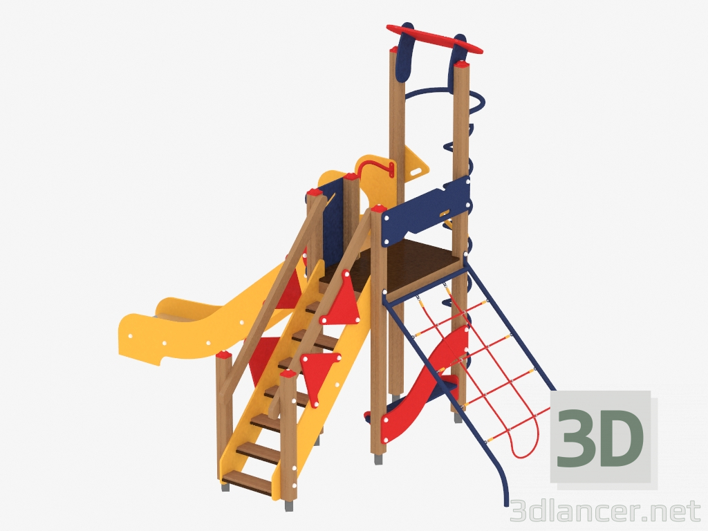 3d model Children's play complex (1112) - preview