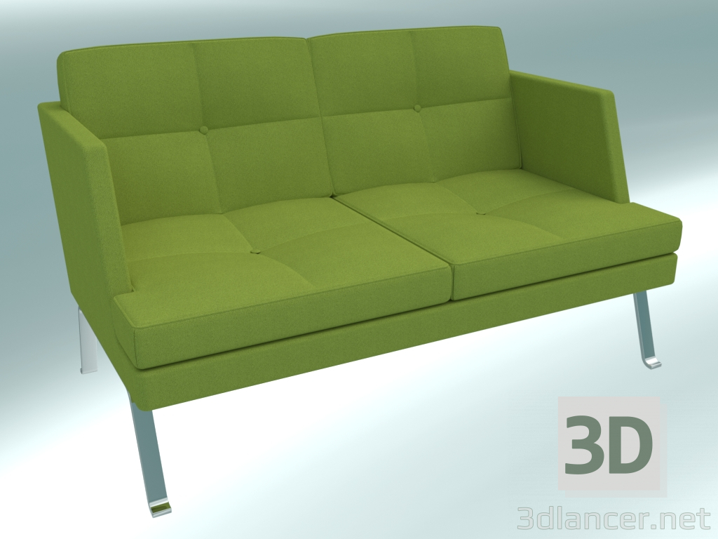 3d model Sofá doble (21) - vista previa