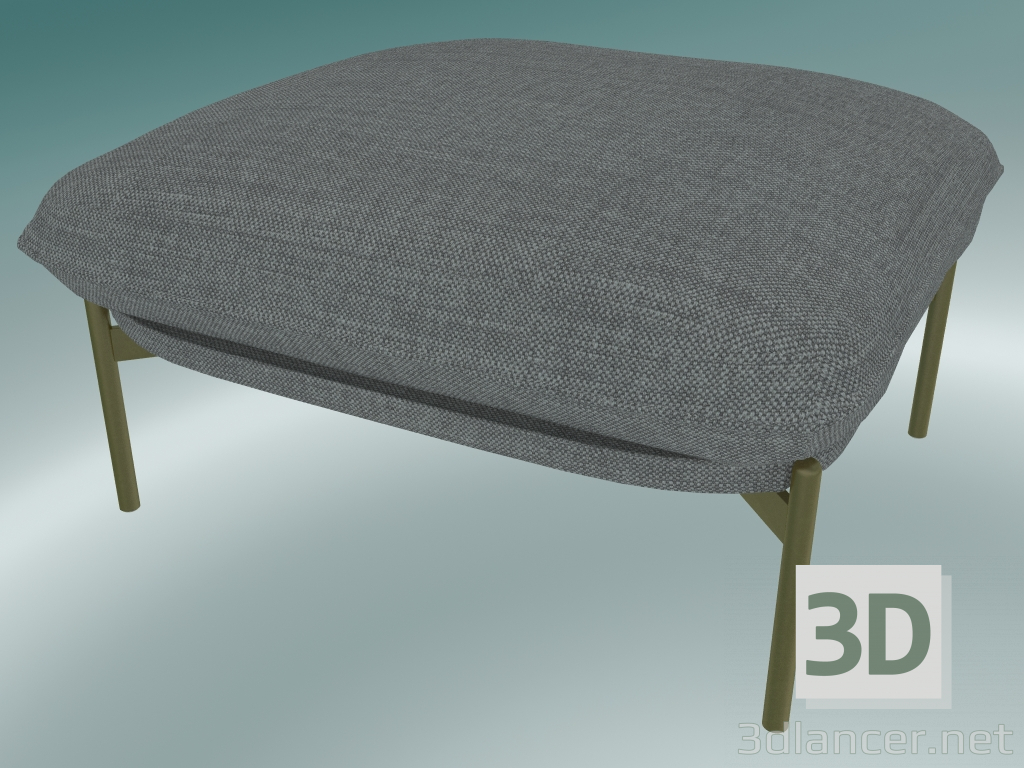 3d model Pouffe Cloud (LN4, 78x74 H 40cm, Patas bronceadas, Hot Madison 724) - vista previa