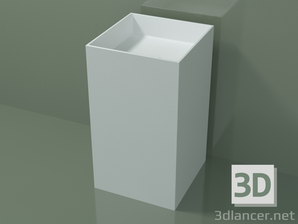 3d model Floor-standing washbasin (03UN26301, Glacier White C01, L 48, P 50, H 85 cm) - preview