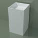 modello 3D Lavabo da terra (03UN26301, Glacier White C01, L 48, P 50, H 85 cm) - anteprima