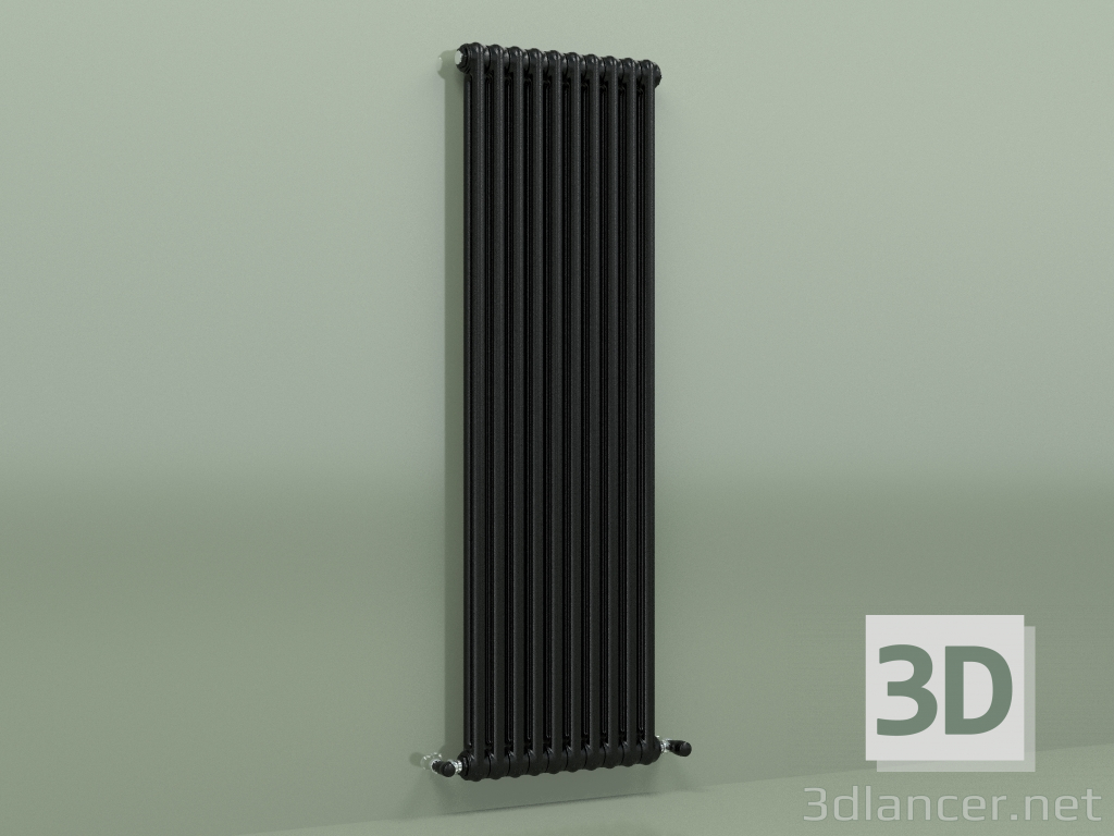 3d model Radiator TESI 2 (H 1500 10EL, Black - RAL 9005) - preview