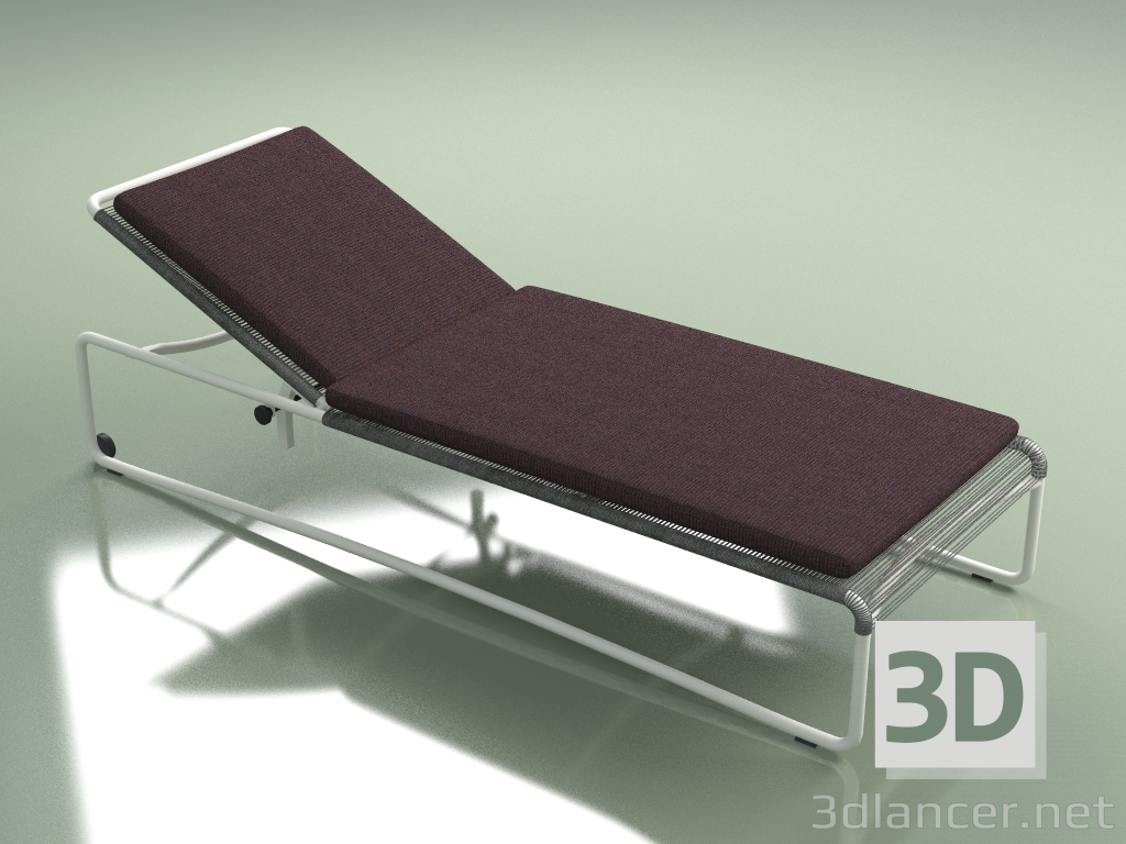 3d model Chaise longue 304 (Leche de metal) - vista previa