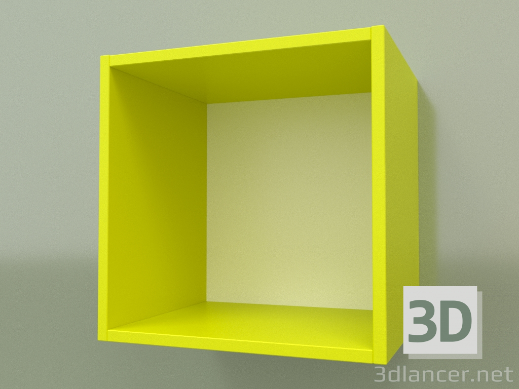 3d model Hinged open shelf (Lime) - preview