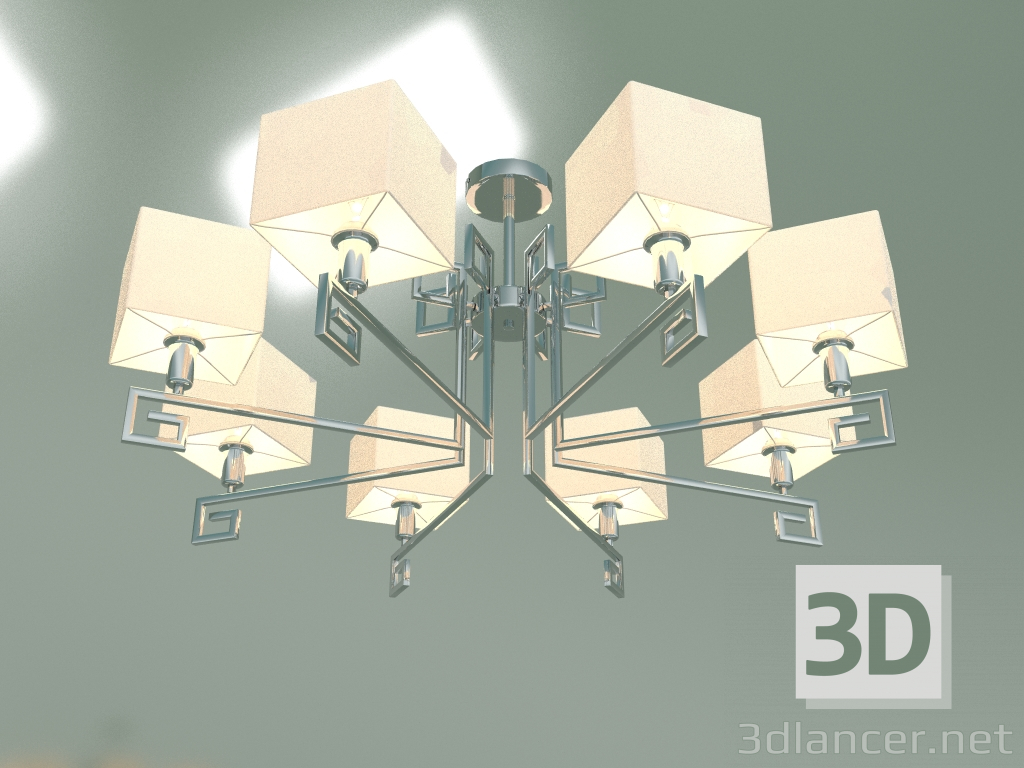 modello 3D Lampadario a soffitto Alma 60115-8 (cromo) - anteprima