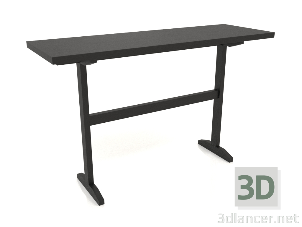 3D Modell Konsolentisch KT 12 (1200x400x750, Holz schwarz) - Vorschau