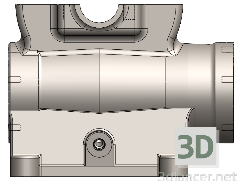 3d Корпус редуктора модель купить - ракурс