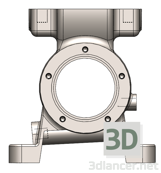 3d Корпус редуктора модель купить - ракурс