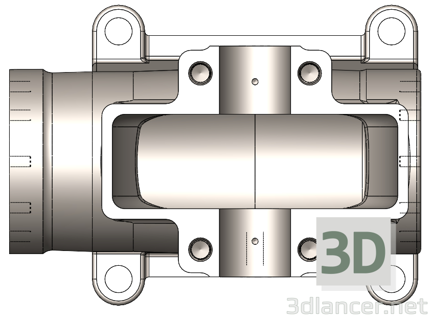 Getriebegehäuse 3D-Modell kaufen - Rendern