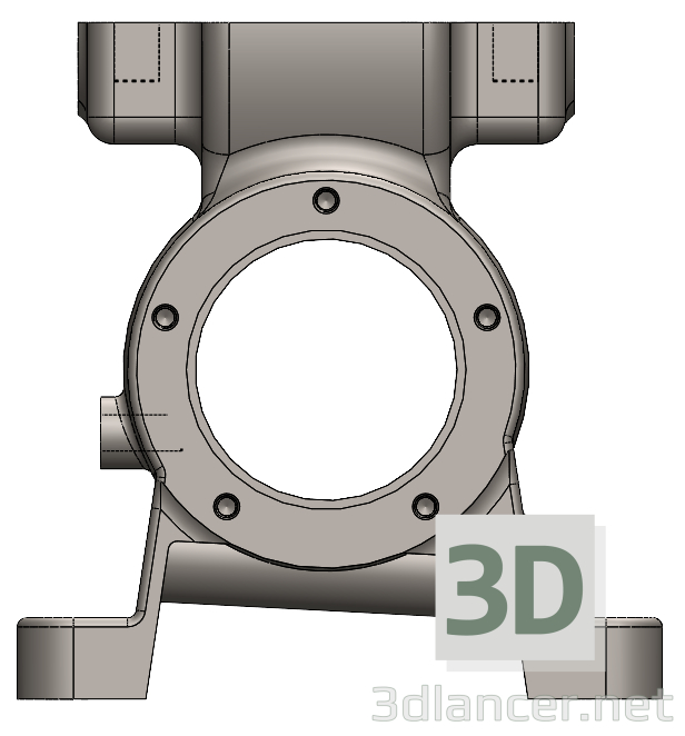 modèle 3D de Carter d'engrenage acheter - rendu