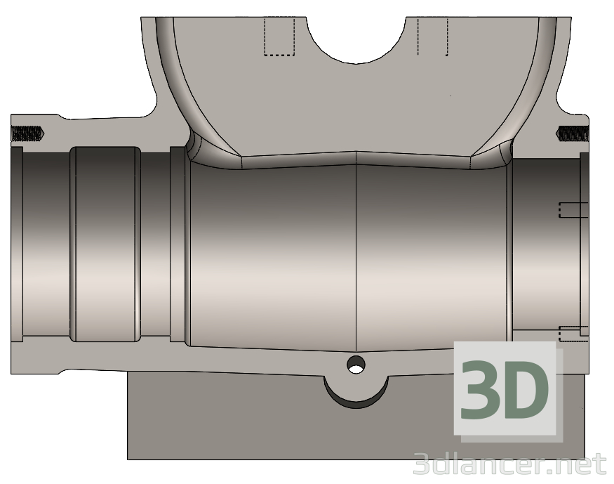 modèle 3D de Carter d'engrenage acheter - rendu