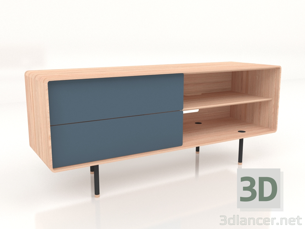 3d model Buffet Fina 150 (Azul humo) - vista previa