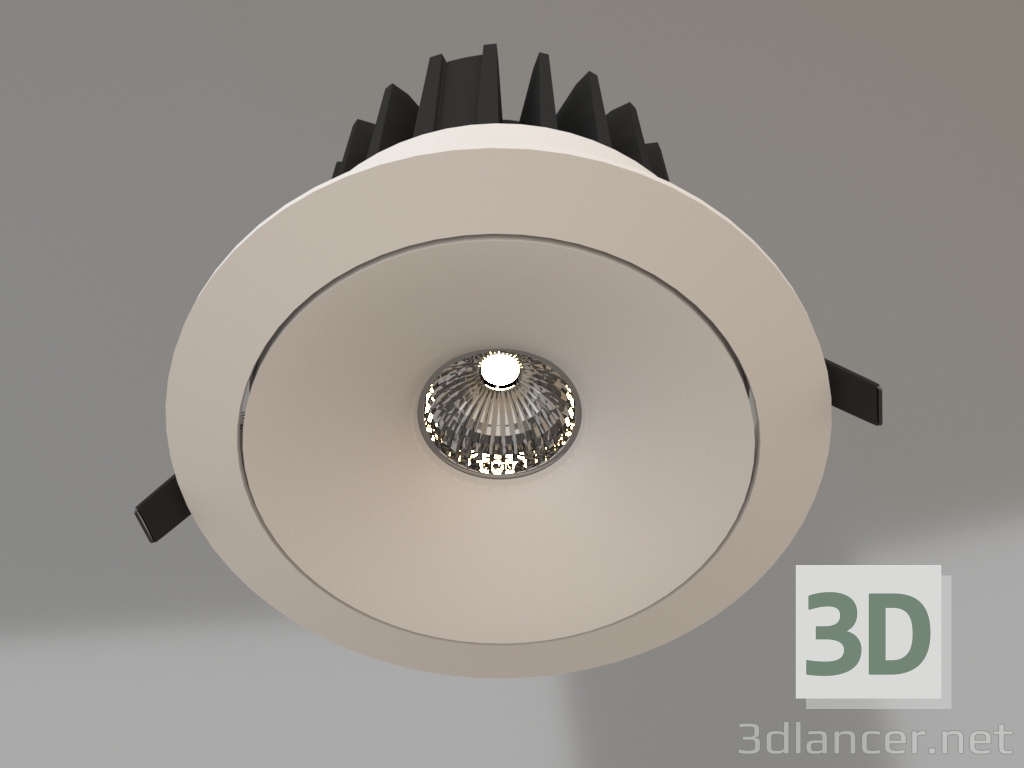 3D Modell Einbauleuchte (C0078) - Vorschau