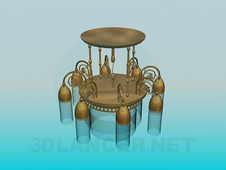 Modelo 3d Candelabro em 8 tons - preview