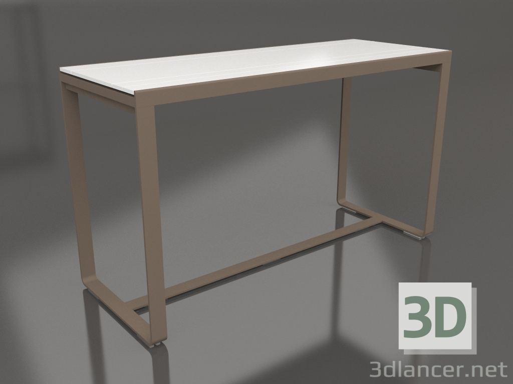 3d model Bar table 180 (White polyethylene, Bronze) - preview