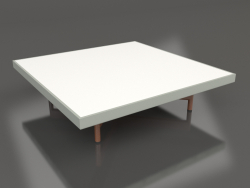 Quadratischer Couchtisch (Zementgrau, DEKTON Zenith)