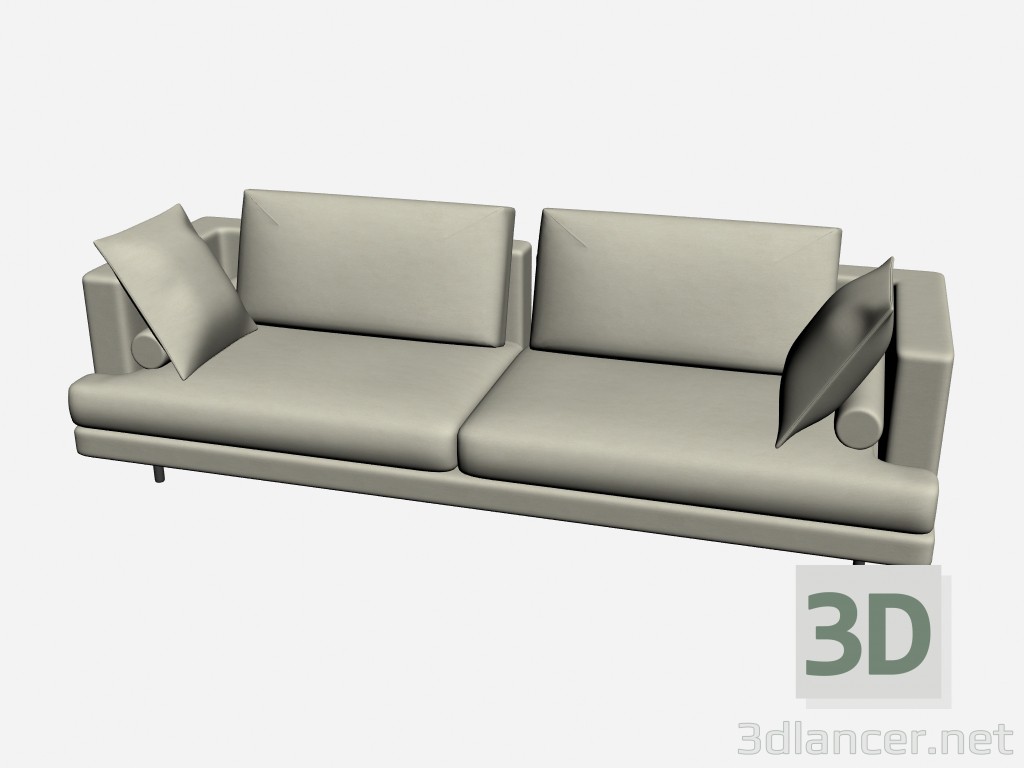 3D Modell Amtsinhaber Sofa Linie - Vorschau