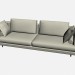 3D Modell Amtsinhaber Sofa Linie - Vorschau