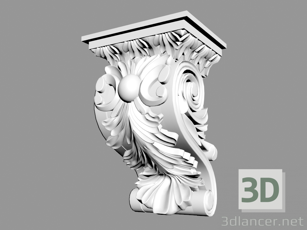 3D modeli B980 köşeli ayraç - önizleme