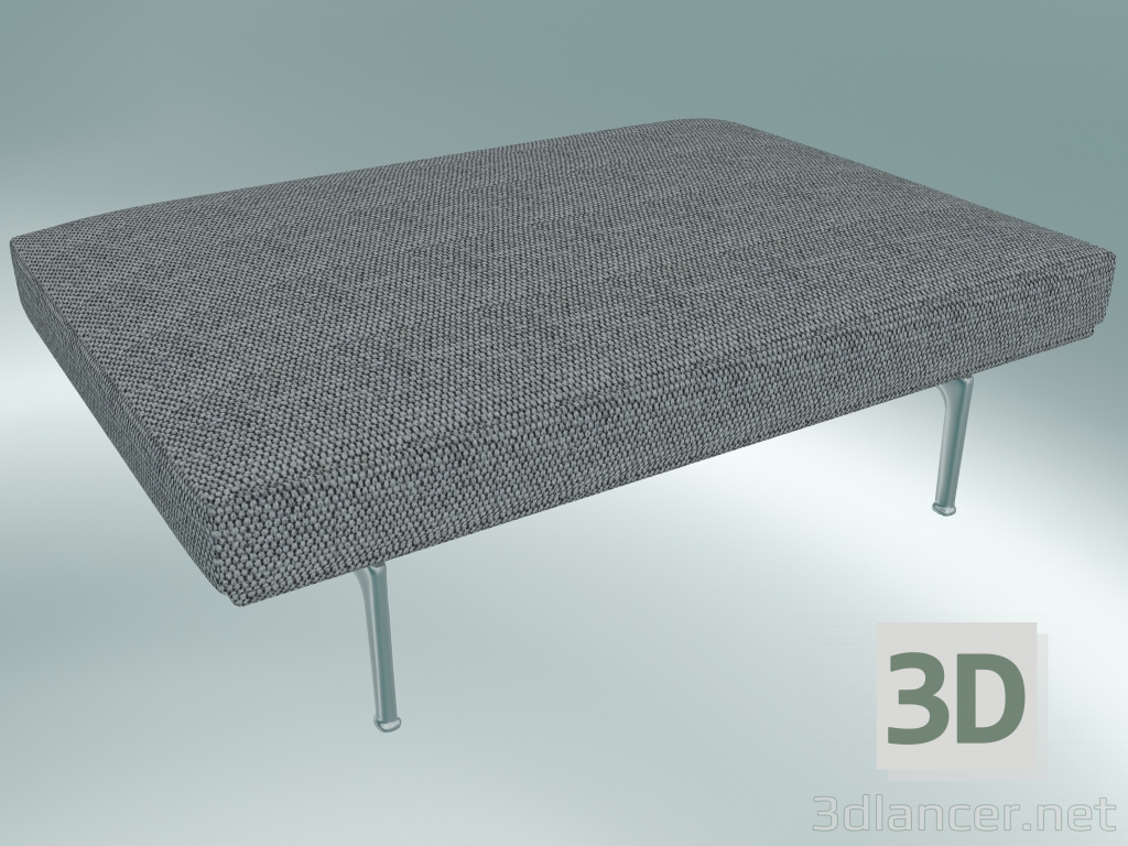 3D Modell Pouf Outline (Vancouver 14, Aluminium poliert) - Vorschau