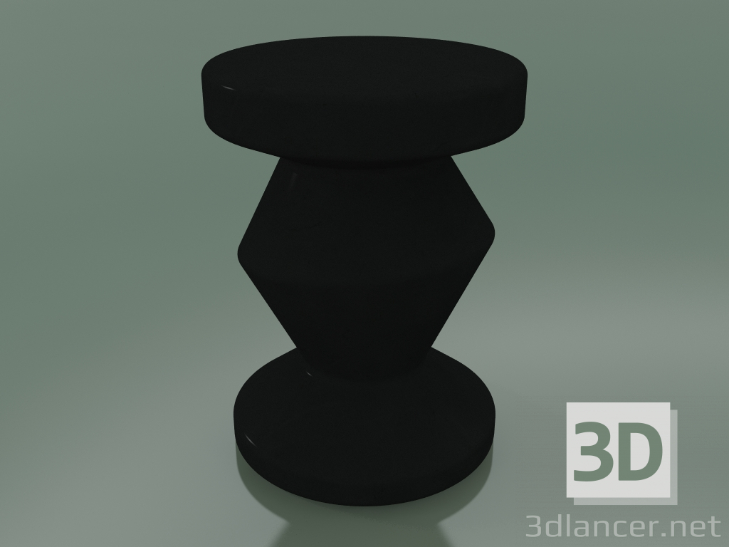 3d model Side table, InOut stool (48, Anthracite Gray Ceramic) - preview