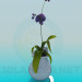 3d model orchid in a jug - preview