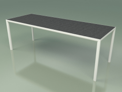 Mesa de comedor 003 (Metal Milk, Gres Graphite)