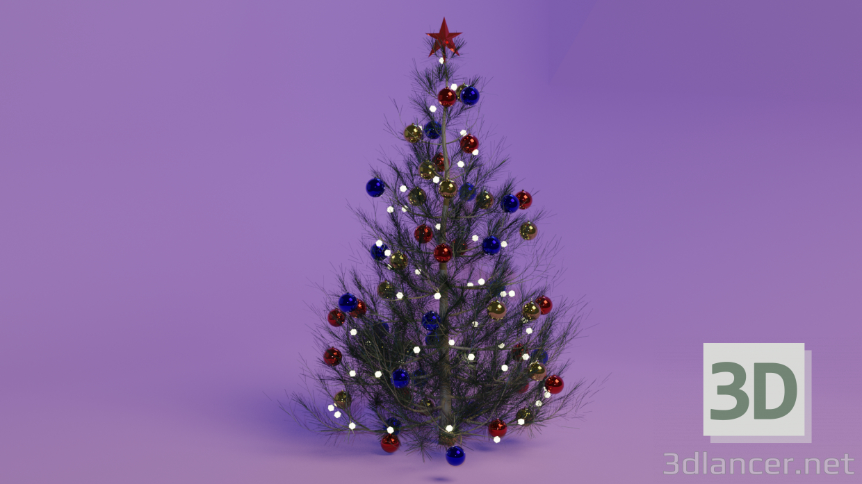 modèle 3D de Sapin de Noël acheter - rendu