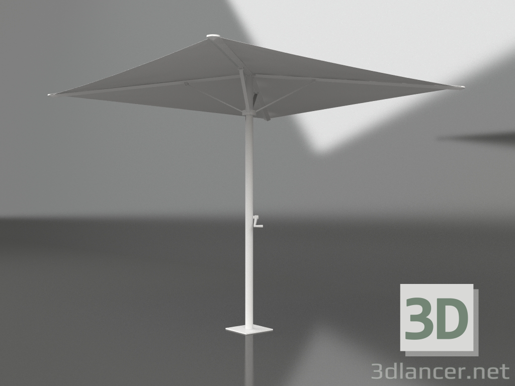 modèle 3D Parapluie pliant avec une petite base (Blanc) - preview