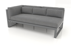 Modular sofa, section 1 left (Anthracite)