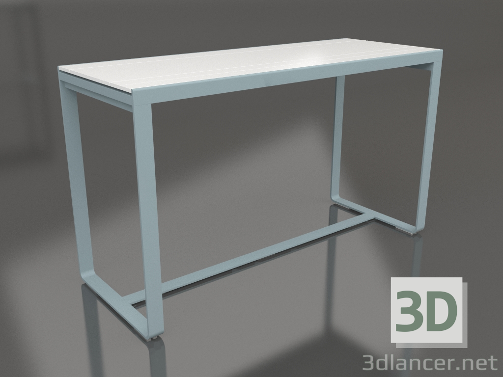 3d model Bar table 180 (White polyethylene, Blue gray) - preview