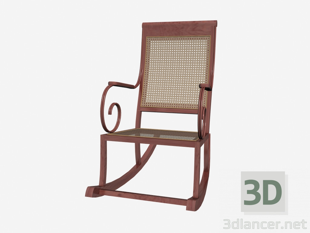 modello 3D Sedia a dondolo TY001 - anteprima