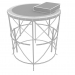 3d модель Lara Granite Side Table – превью