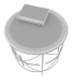 3d model Tabla Lara granito Side - vista previa