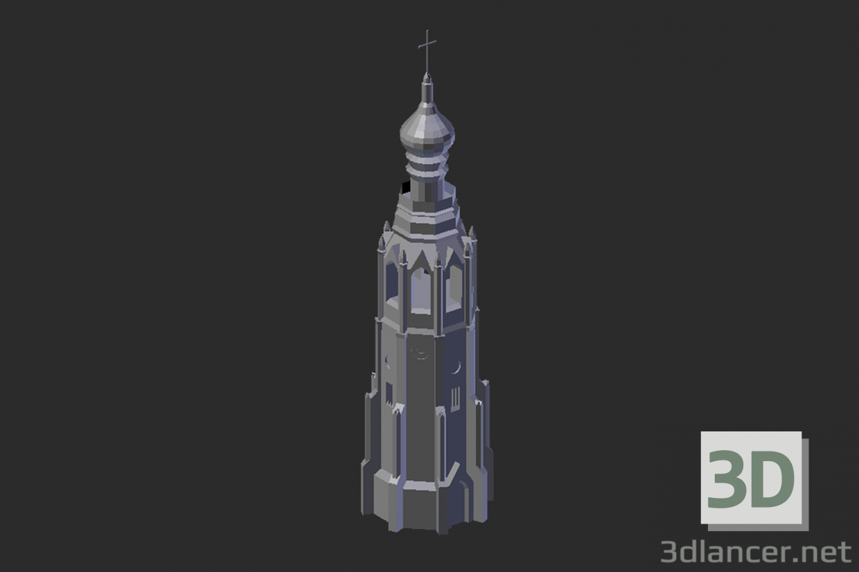 3d model Vologda. Campanario - vista previa