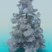 3D Modell Verschneite Weihnachtsbaum - Vorschau