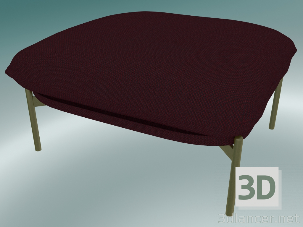 modèle 3D Pouffe Cloud (LN4, 78x74 H 40cm, Jambes Bronzées, Sunniva 2 662) - preview