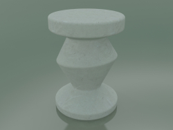 Side table, InOut stool (48, White Ceramic)