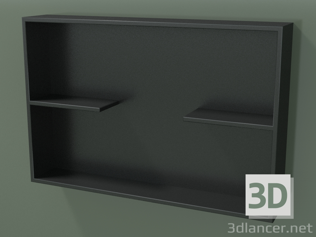 3d model Caja abierta con estantes (90U31003, Deep Nocturne C38, L 72, P 12, H 48 cm) - vista previa