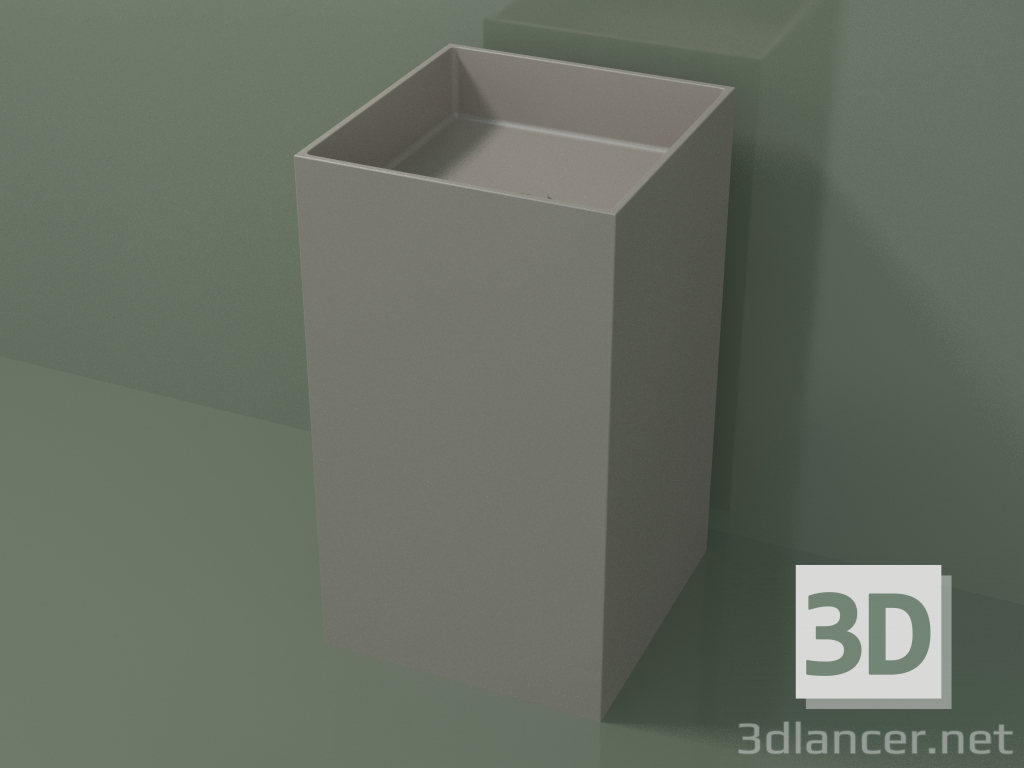 3d model Lavabo de pie (03UN26301, Clay C37, L 48, P 50, H 85 cm) - vista previa