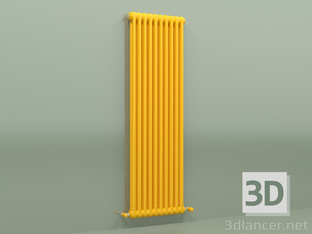 3D modeli Radyatör TESI 2 (H 1500 10EL, Kavun sarısı - RAL 1028) - önizleme