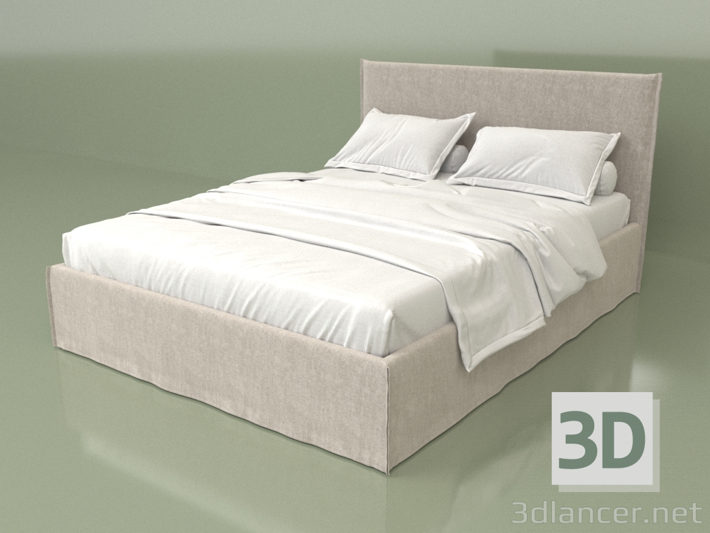 3d model Cama susurro 2000x1800 - vista previa