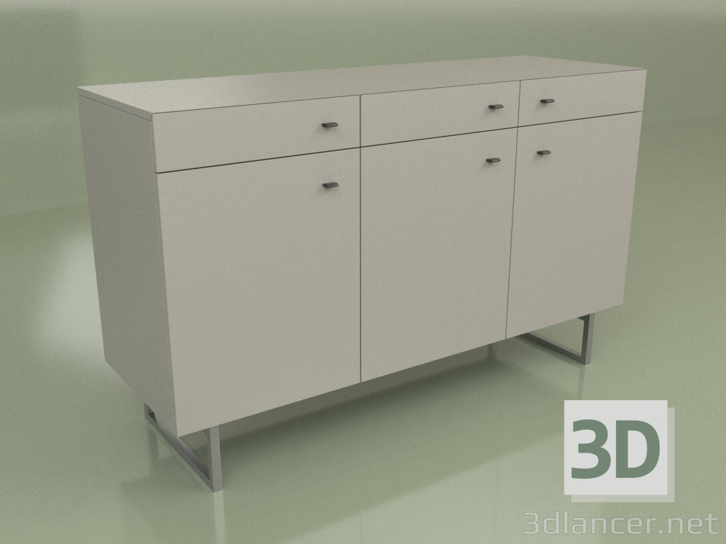 3d model Cajonera Lf 230 (gris) - vista previa