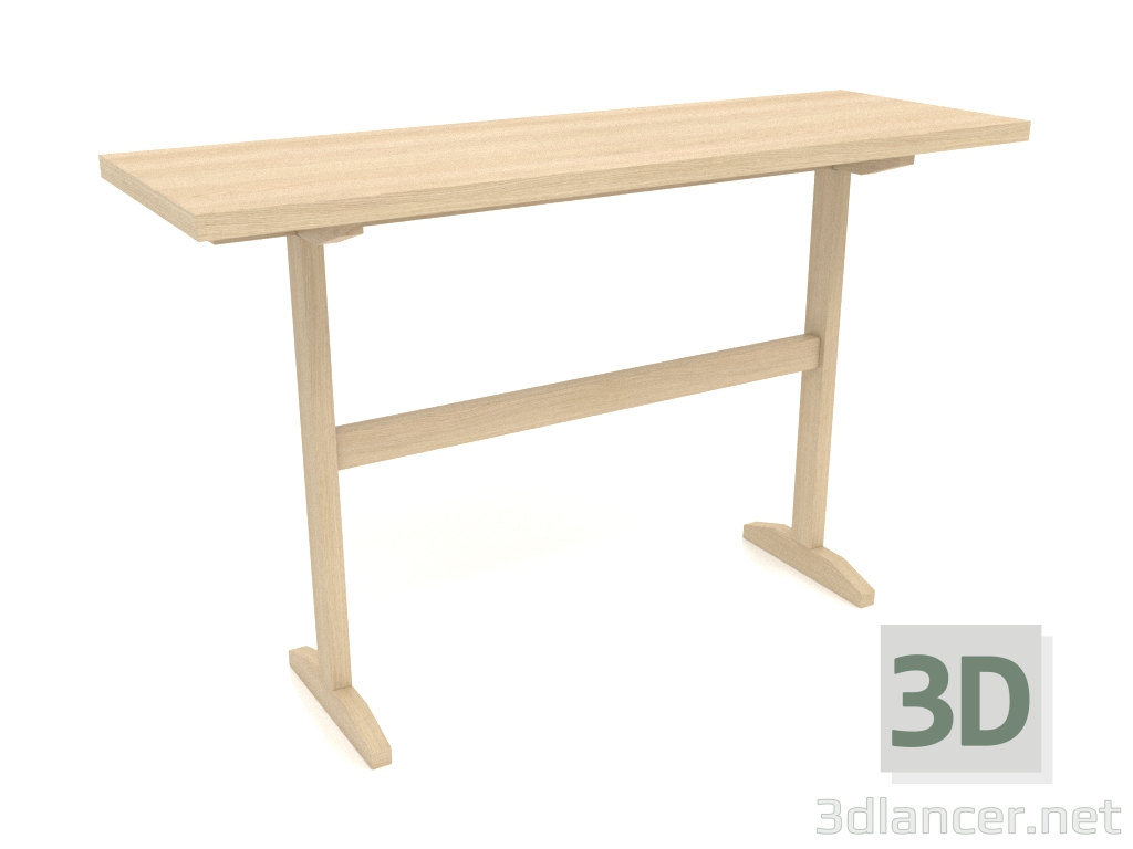 3D Modell Konsolentisch KT 12 (1200x400x750, Holz weiß) - Vorschau