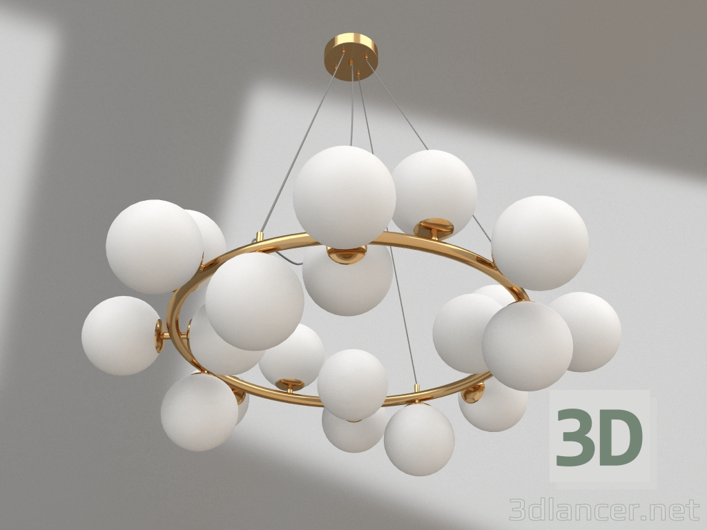 3d model Sid's chandelier gold (07508-20.33) - preview