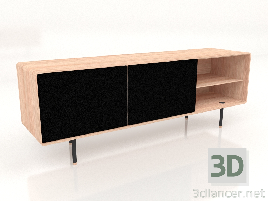 modello 3D Buffet Fina 180 (Nero) - anteprima